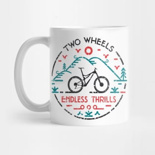 Two Wheels Endless Thrills MTB Mug